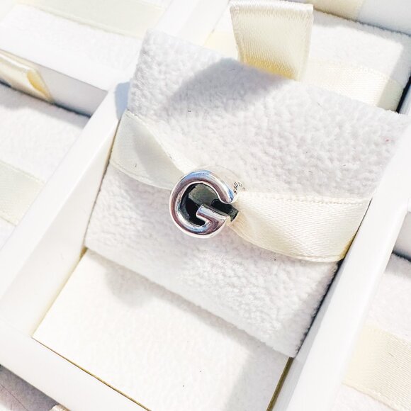 925 Sterling Silver Letter G Charm Bead Fits Pandora Charm Bracelets And Bangles - Picture 5 of 10